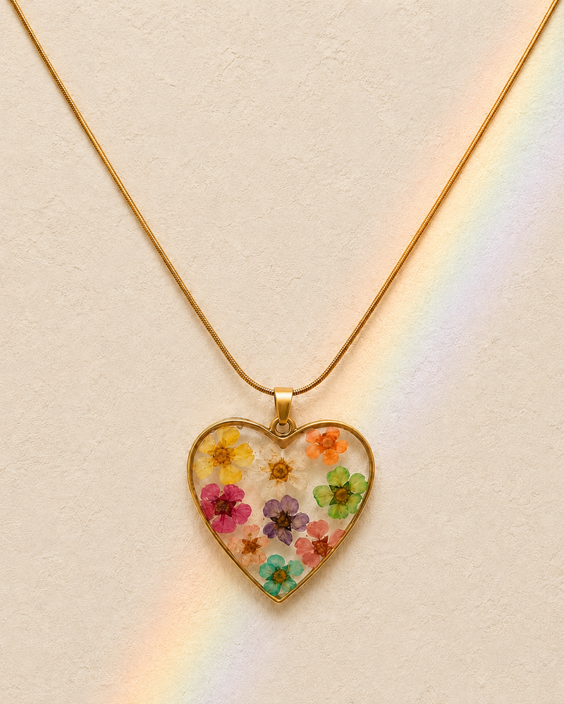 Collana Cuore Rainbow