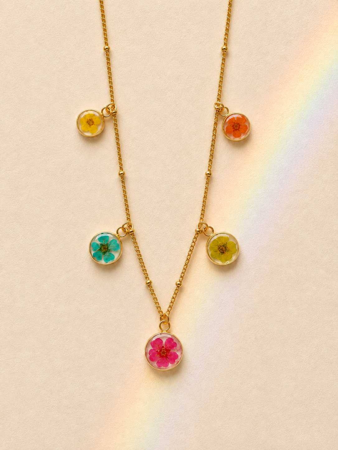 Collana Charms Rainbow
