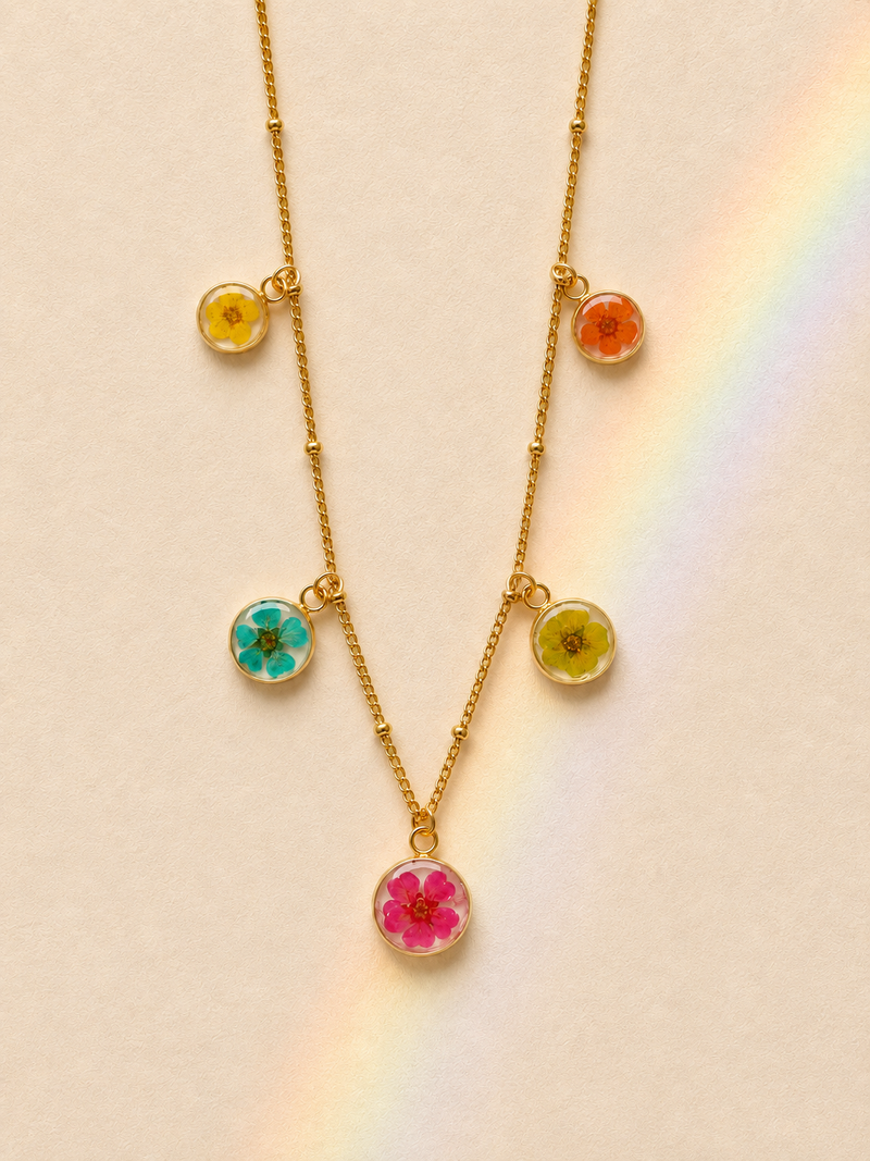 Collana Charms Rainbow