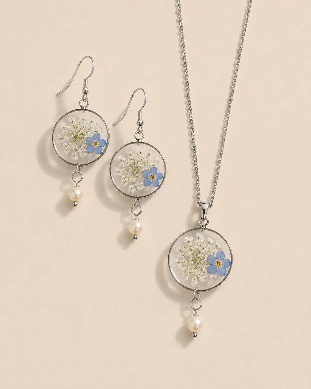 Set Merletto: Collana + Orecchini