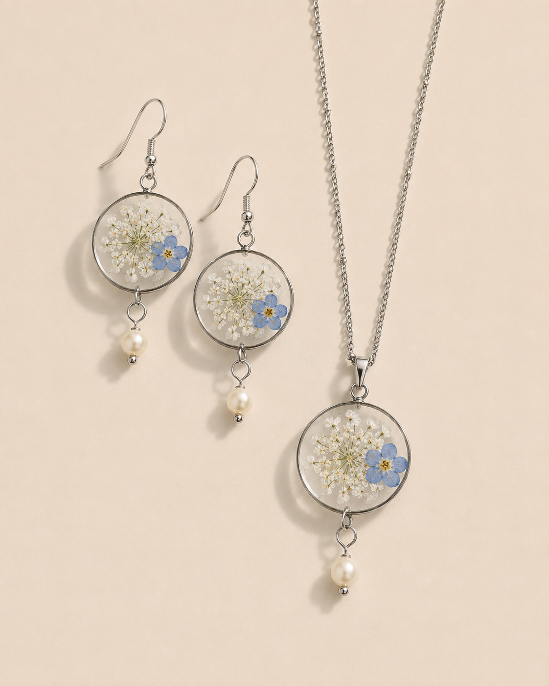 Set Merletto: Collana + Orecchini